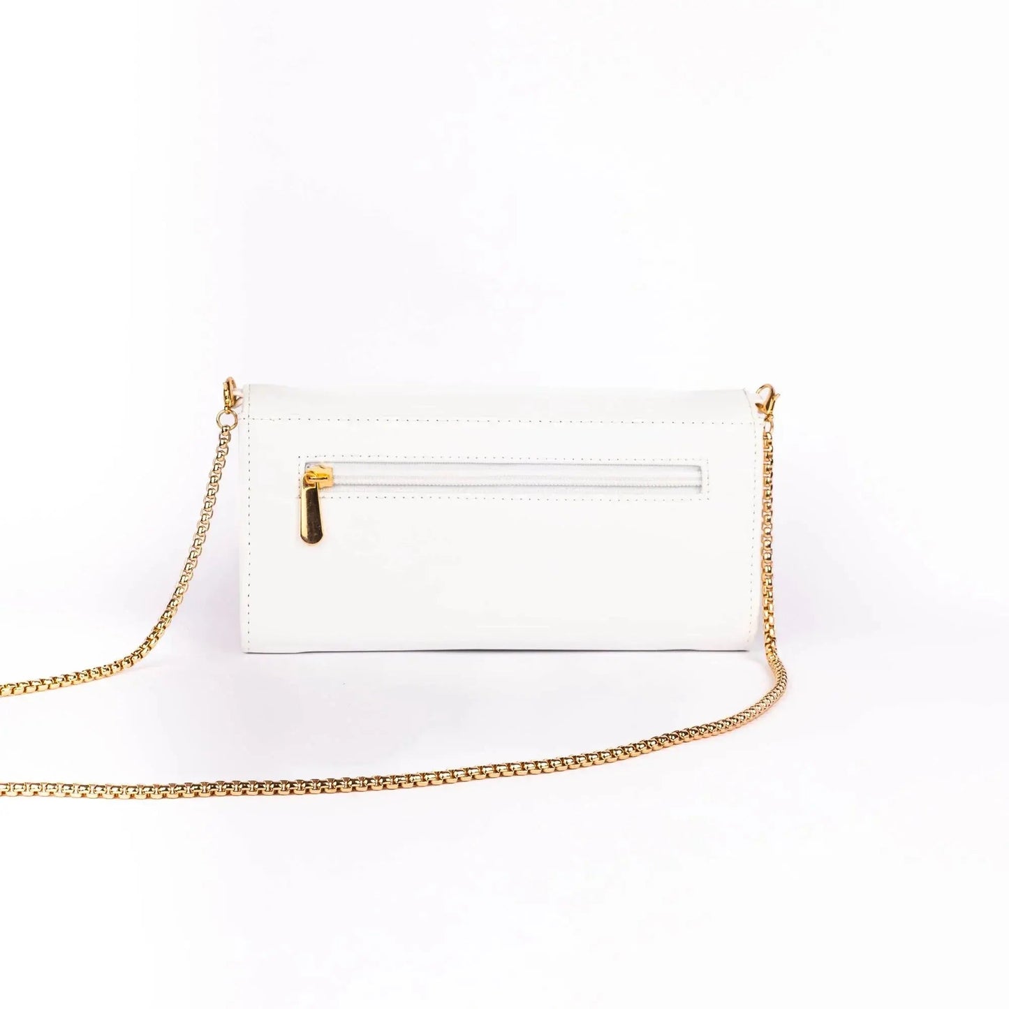 Snow White Clutch Wallet cum Sling Strokes by Namrata Mehta
