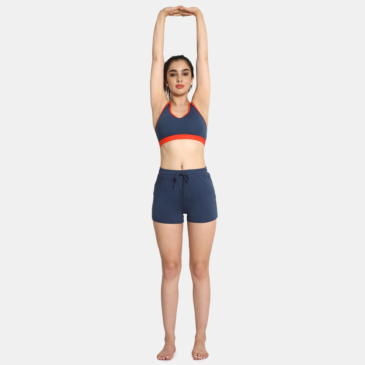 Non-padded non-wired sports bra pack of 2 denim fiesta - Envie NVB1016