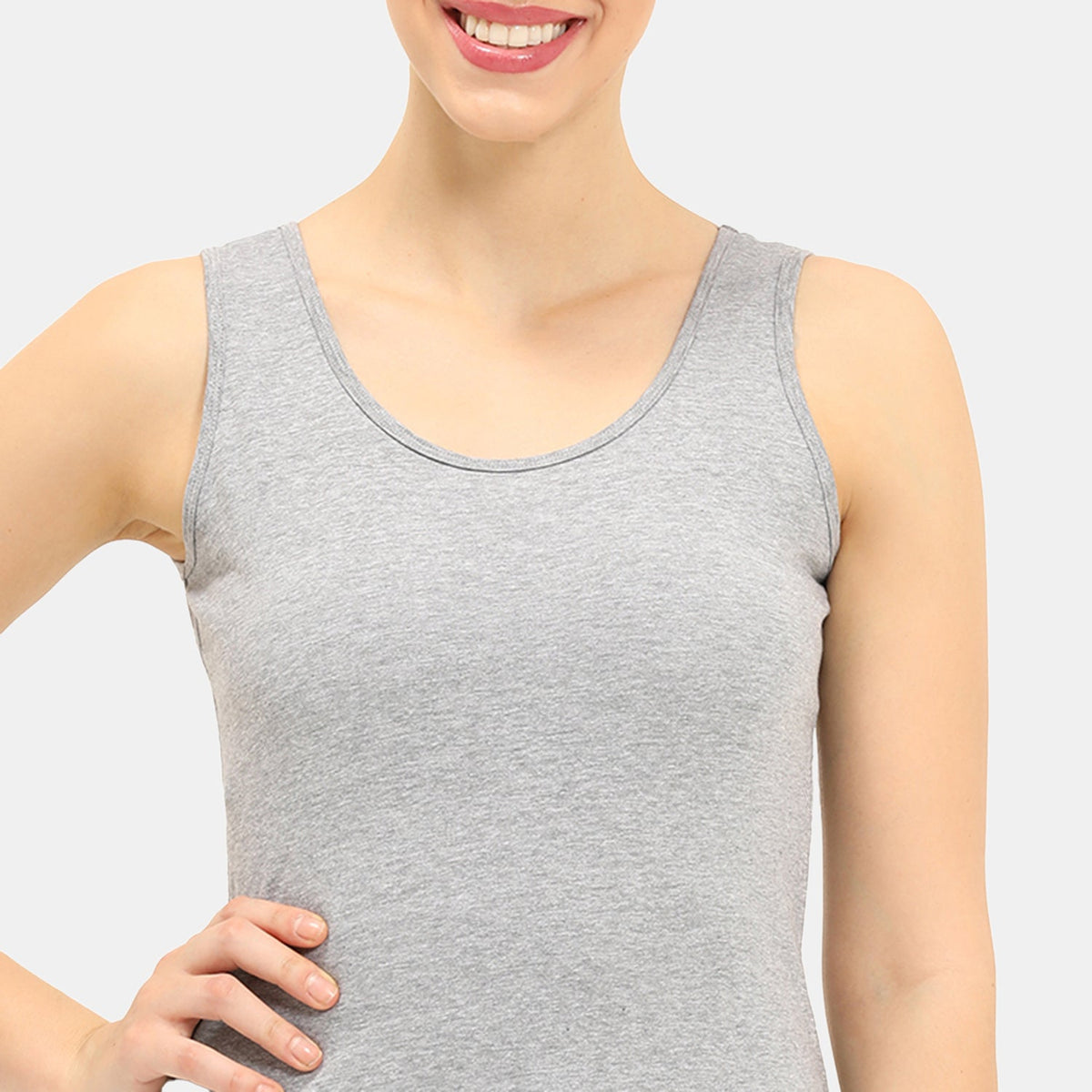 Envie Regular Fit U-Neck Short Length Tank Top