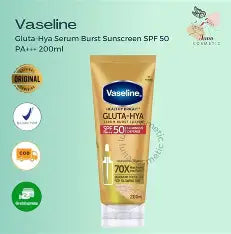 Vaseline Healthy Bright Gluta - Hya Spf 50 Pa+++ Serum-Burst-Sunscreen 70 g