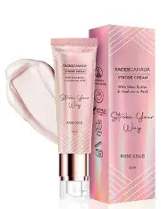 Faces Canada Strobe Cream - |Instant Illumination | Primer + Moisturizer Highlighter Gold 30 ml