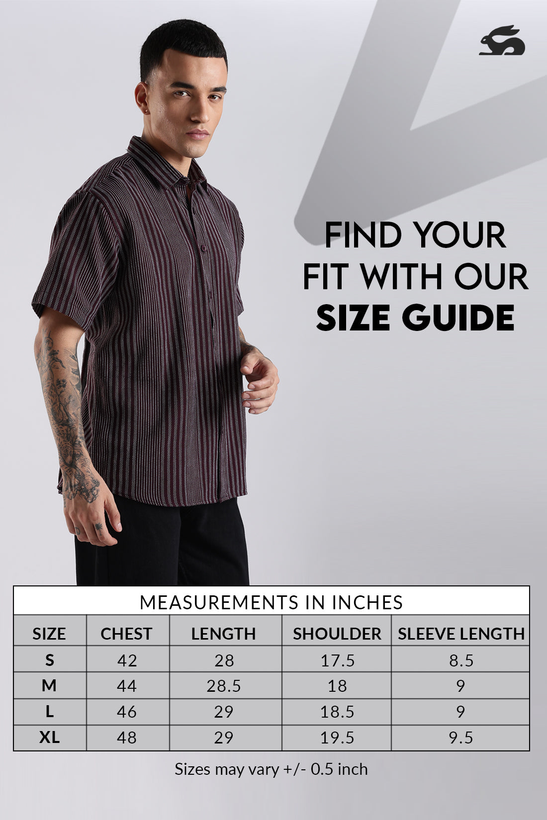 Vertical Striped Self Design Cotton Oversized Shirt