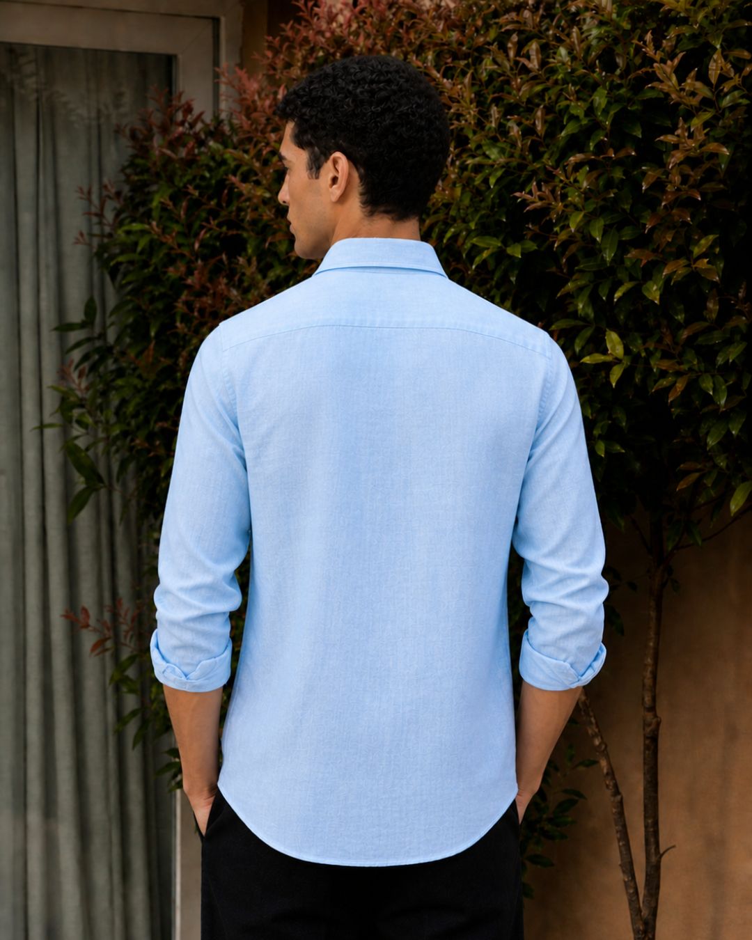 SkyBlue Linen Shirt