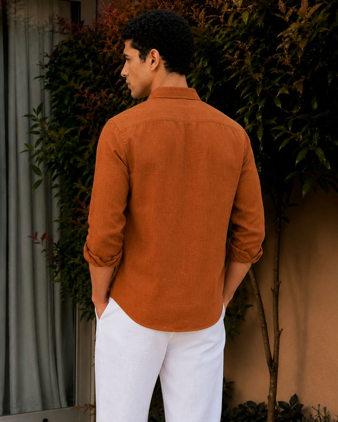 Rust Linen Shirt