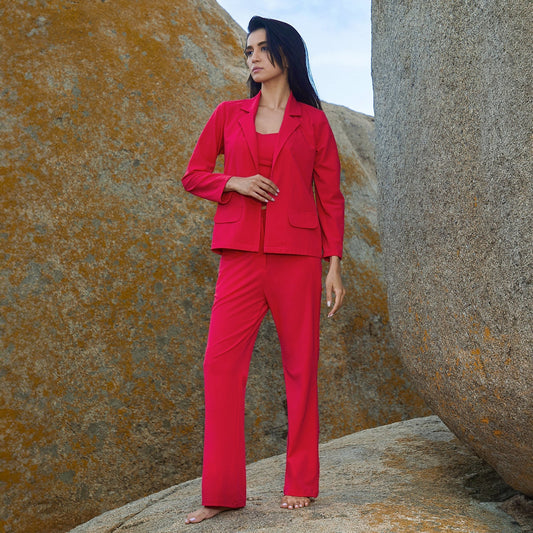 Solid 3-Piece Co-Ord Set