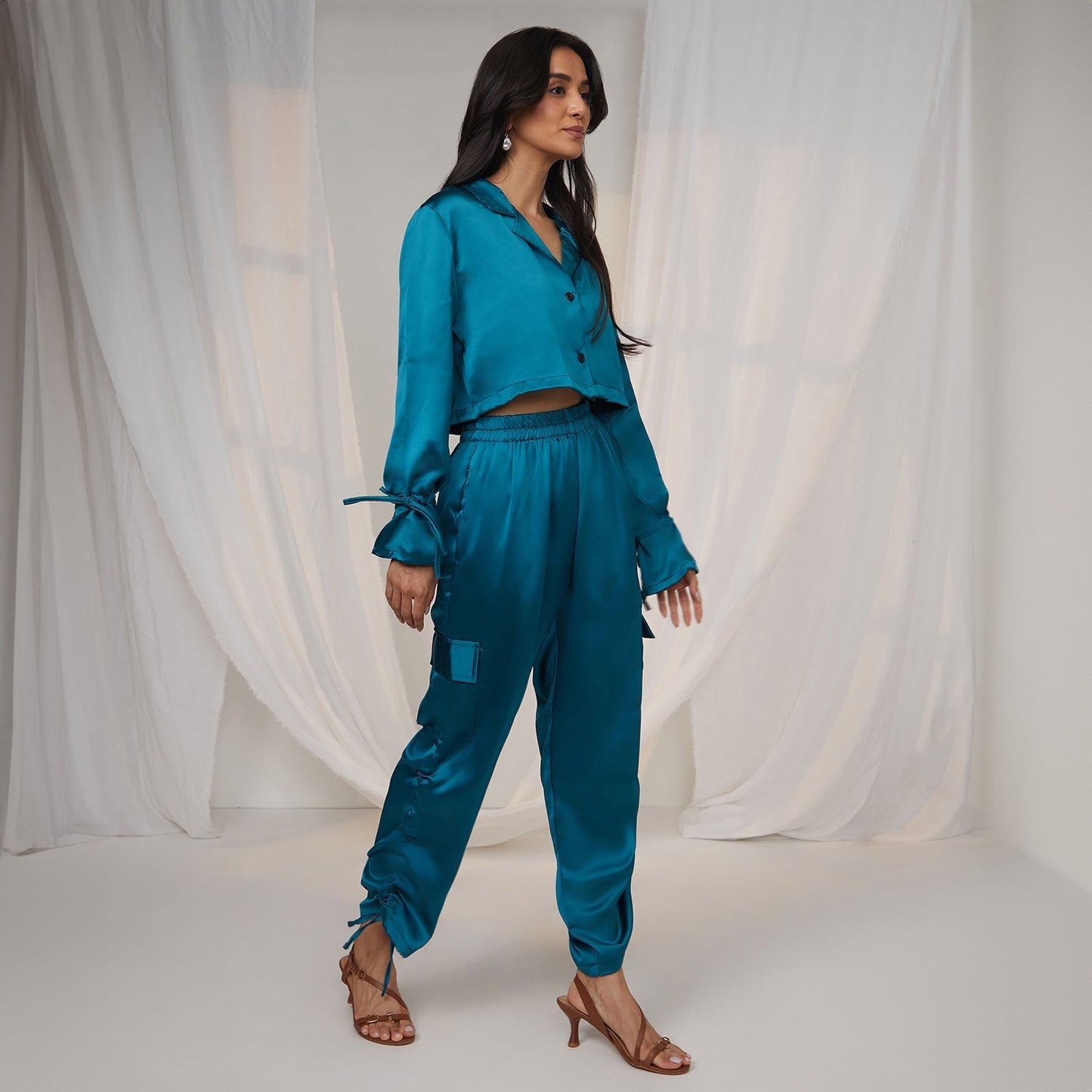 Drawstring Ruched Co-Ord Set