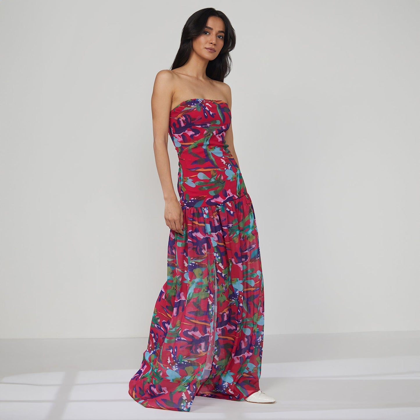 Blurry Bandeau Dress