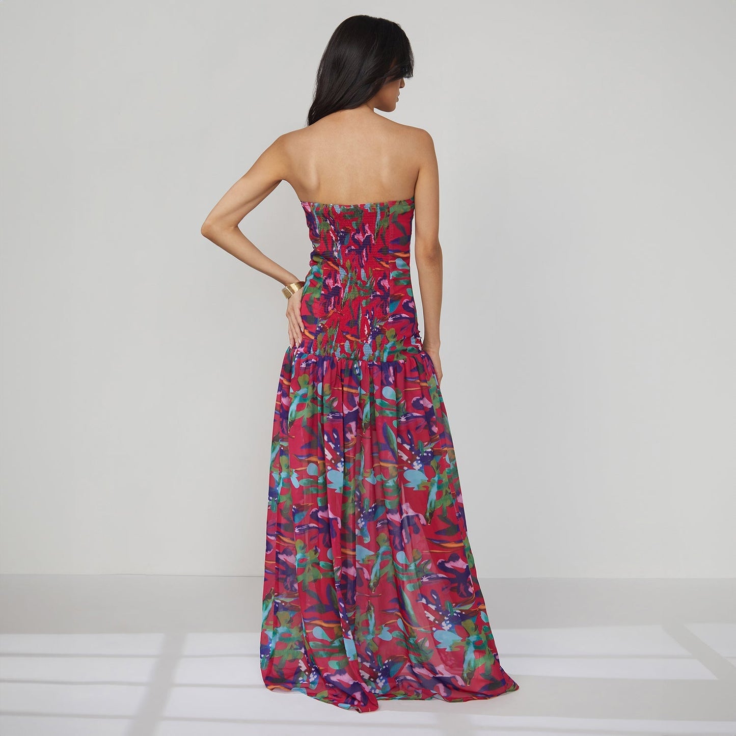 Blurry Bandeau Dress