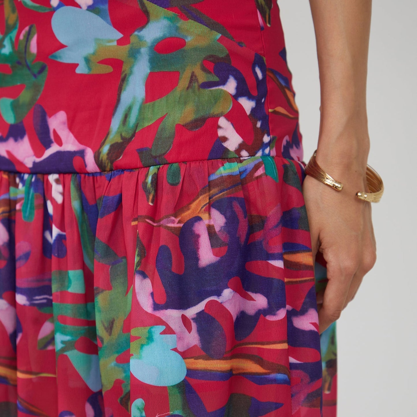 Blurry Bandeau Dress