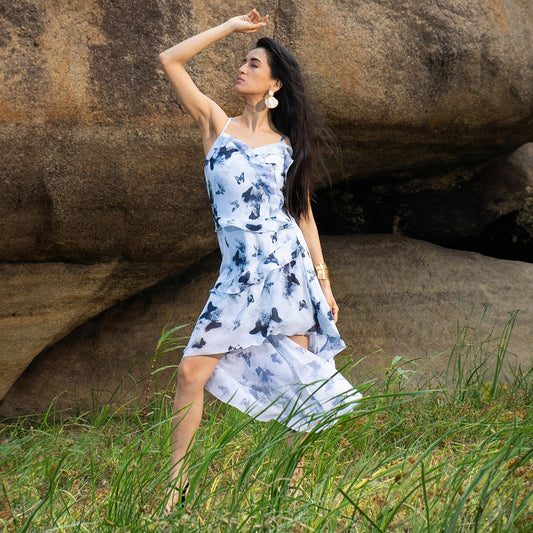 Blurry Butterfly Dress