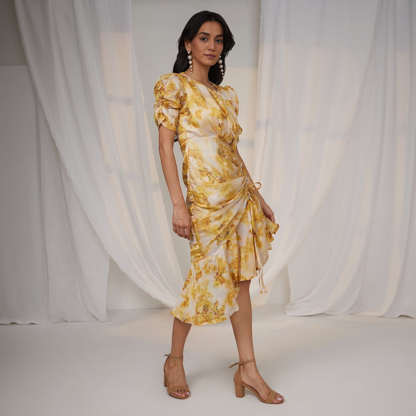 Blurry Draped Dress