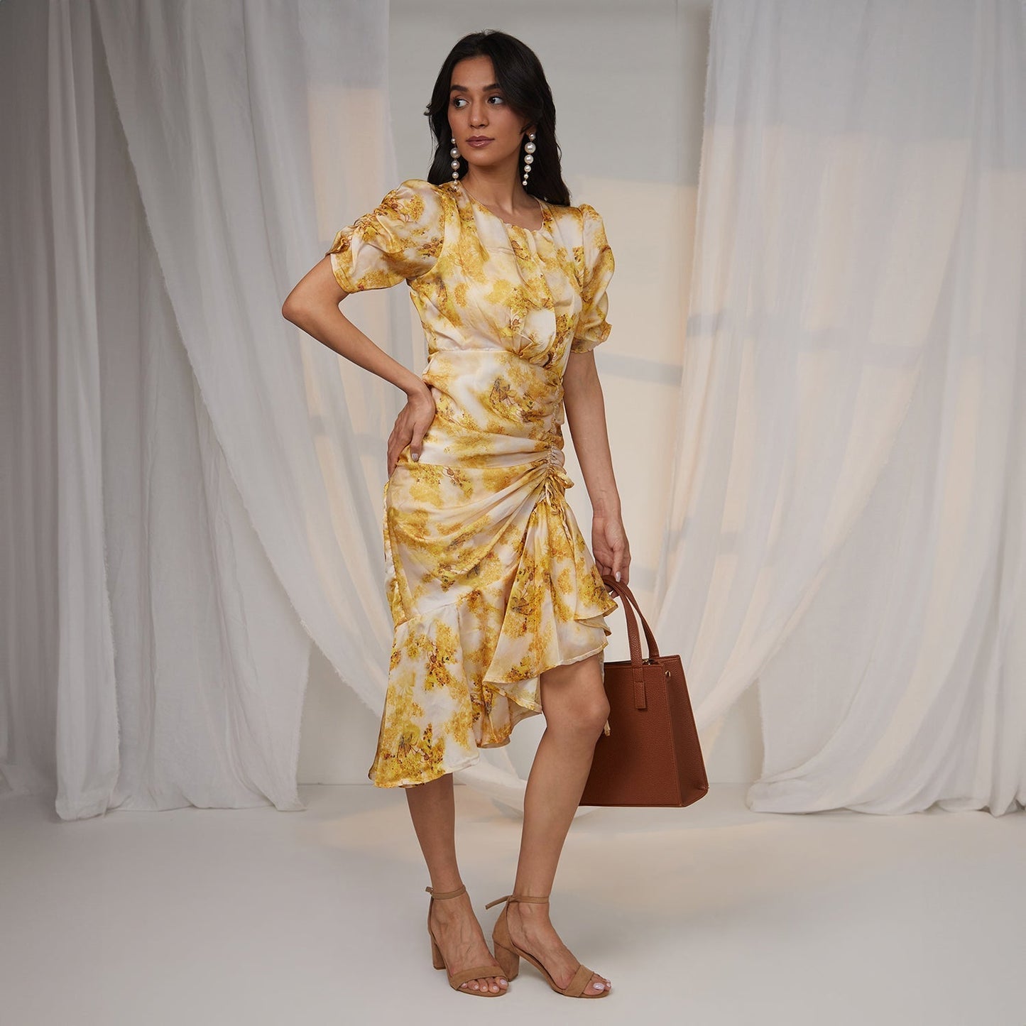 Blurry Draped Dress