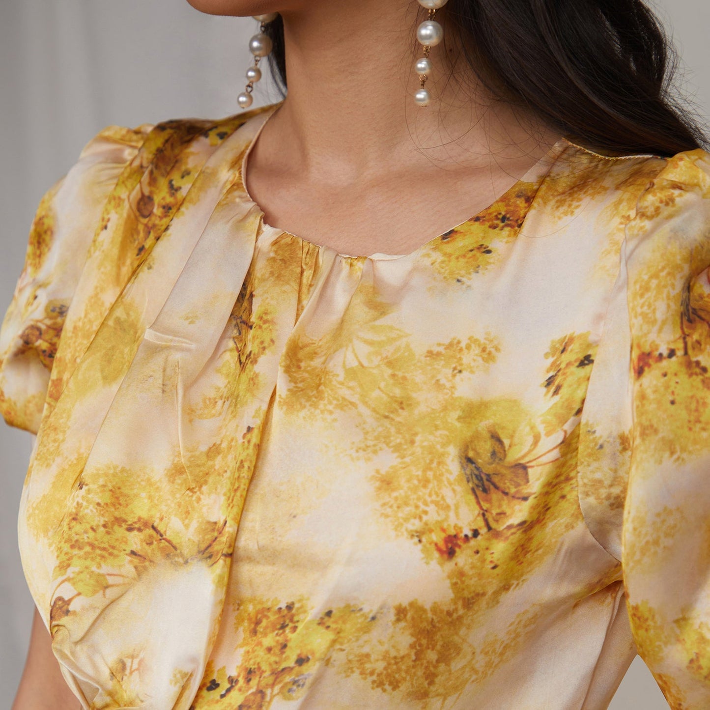 Blurry Draped Dress