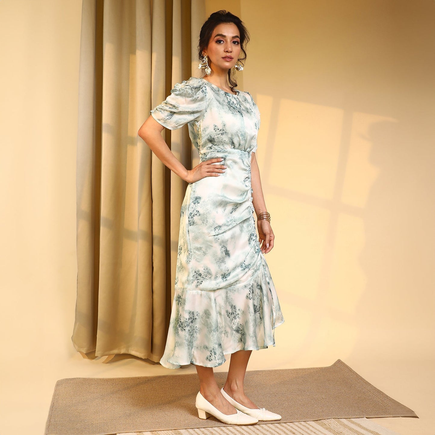 Blurry Draped Dress