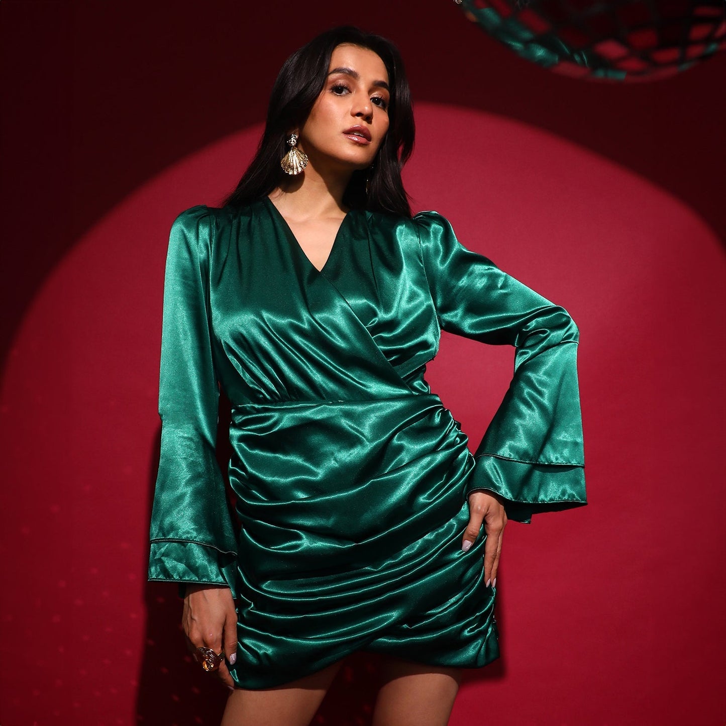 Satin Mini Dress