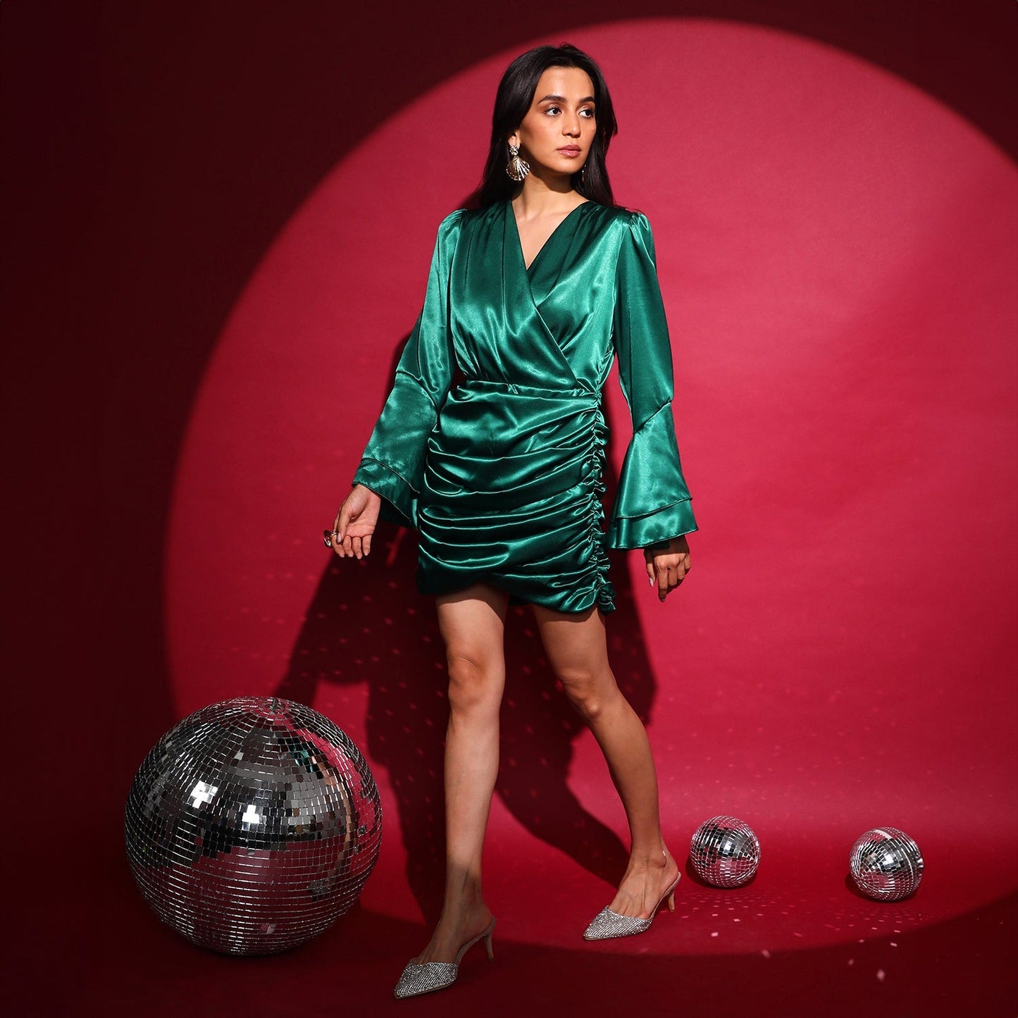 Satin Mini Dress