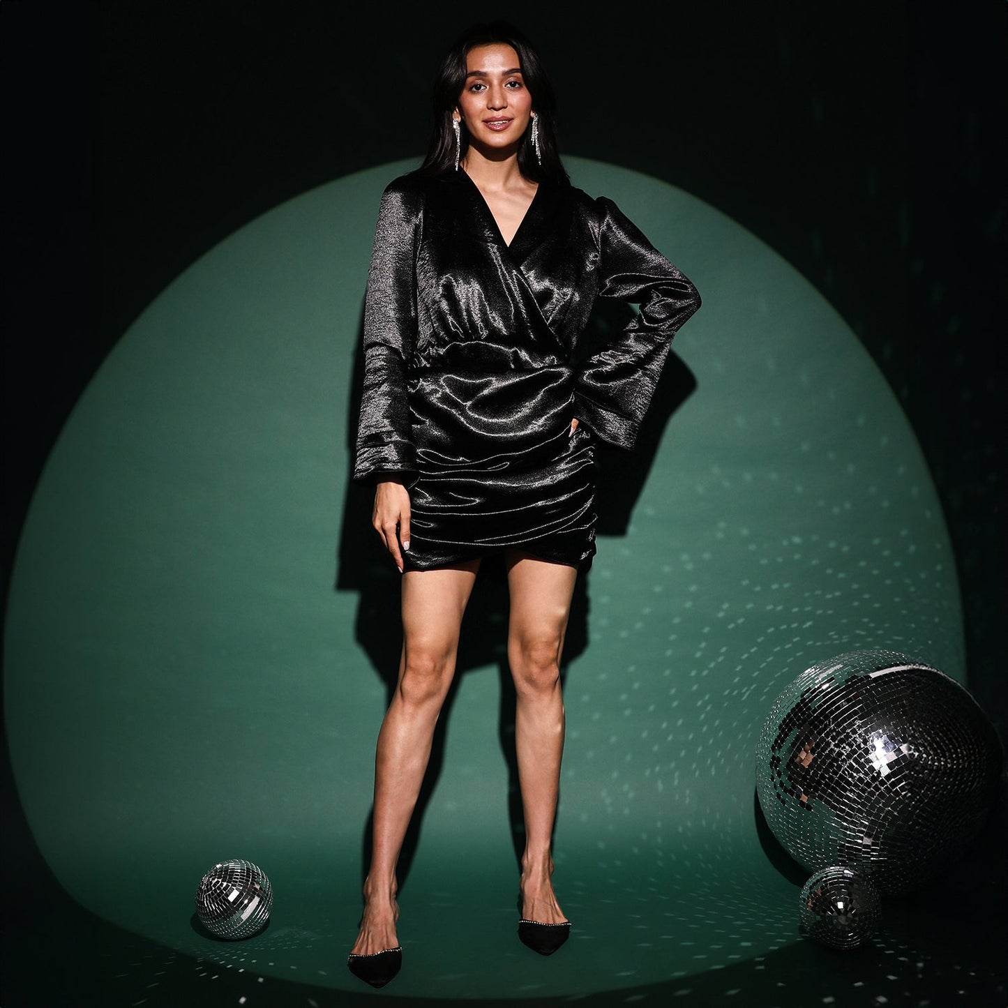 Satin Mini Dress