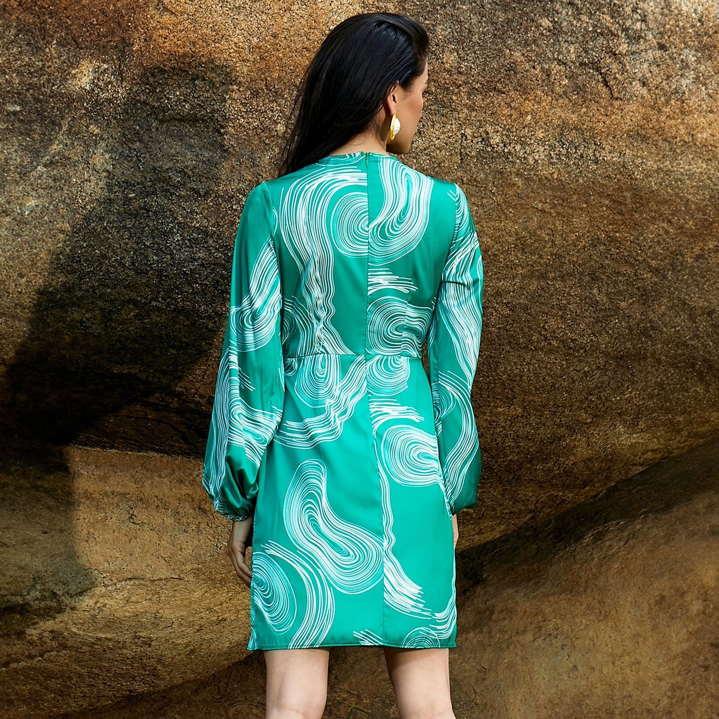 Fluid Wrap Dress
