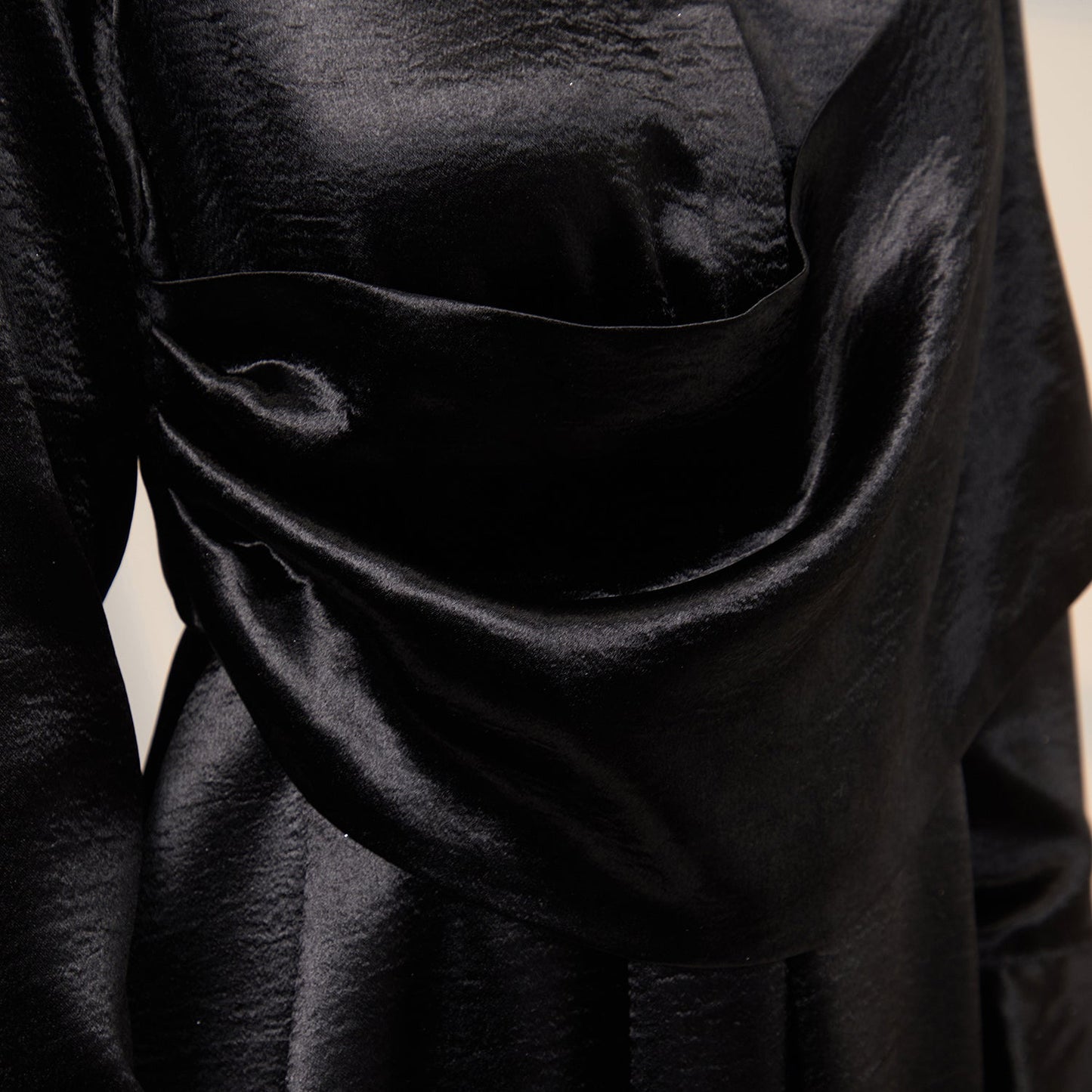Draped Shirt Dress