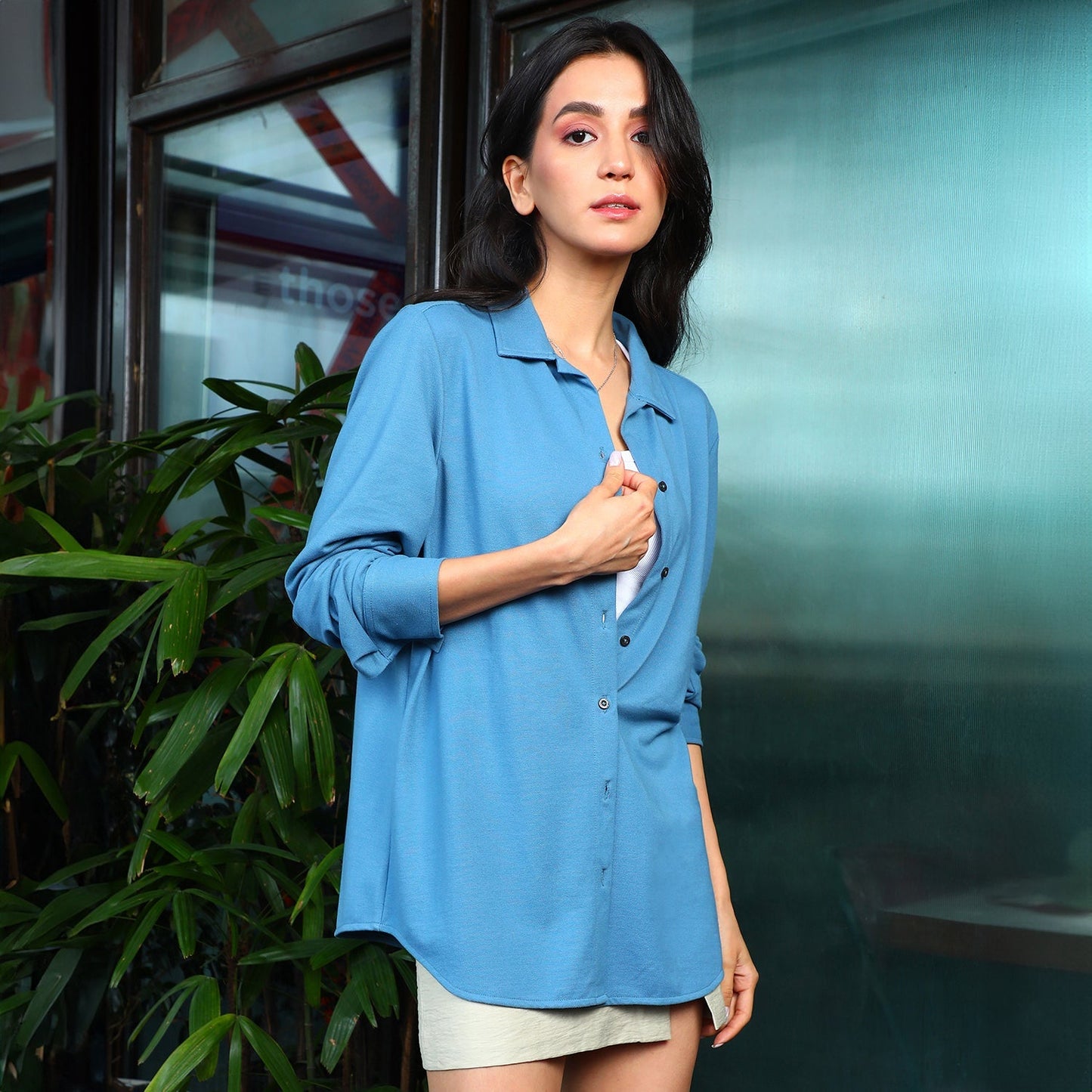 Solid Boxy Shirt