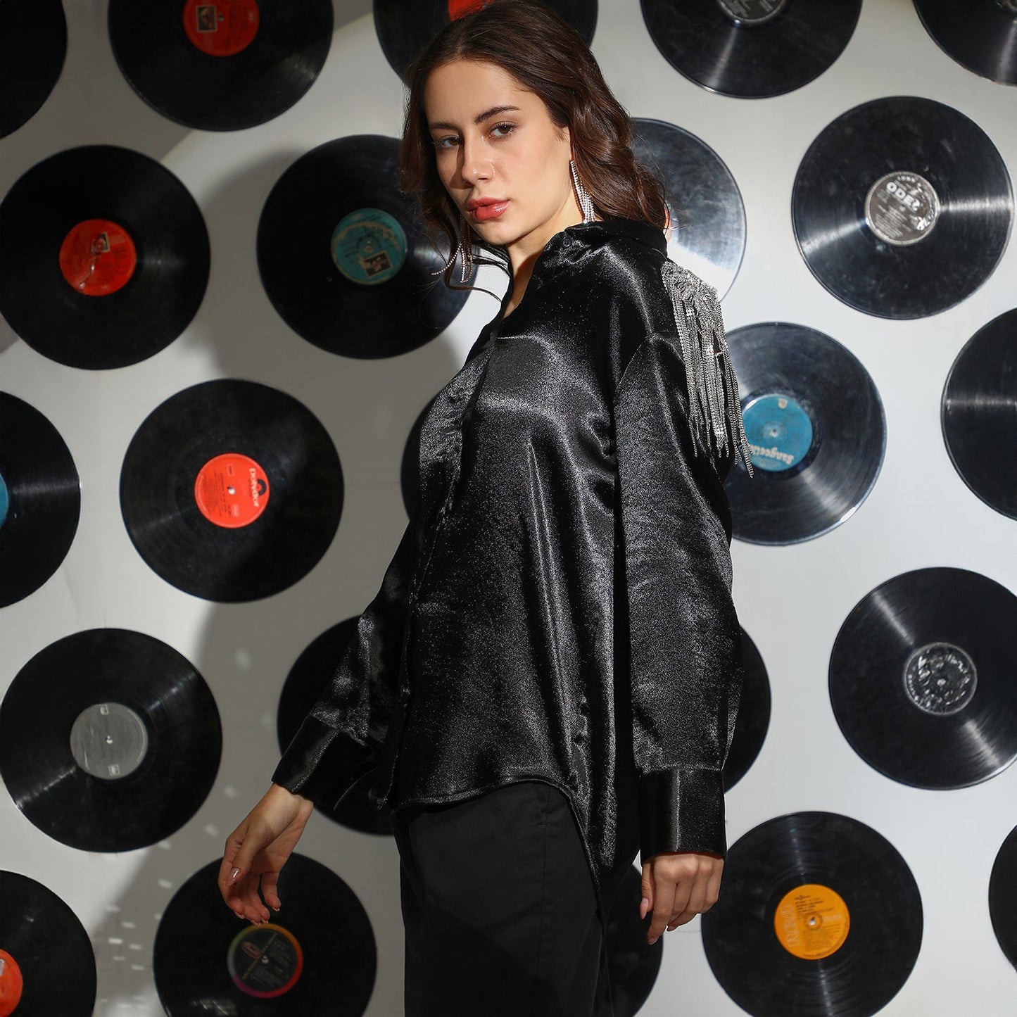 Satin Oversized Shirt