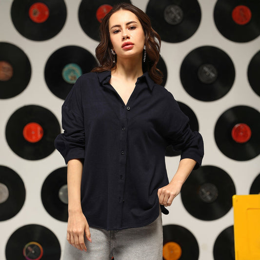 Solid Oversized Shirt