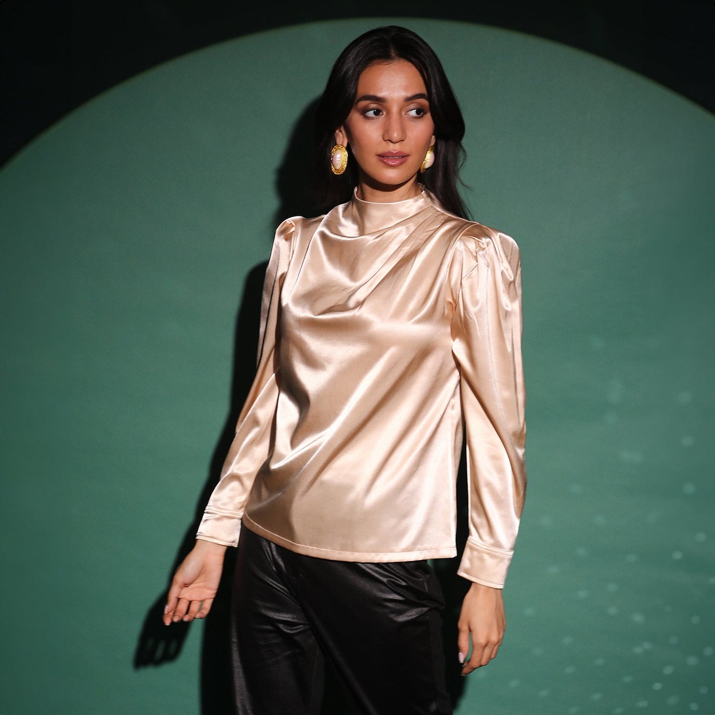 Solid Draped Top