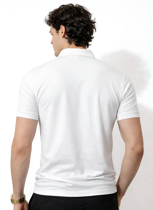 Adro Off White Polo Tshirt for Men