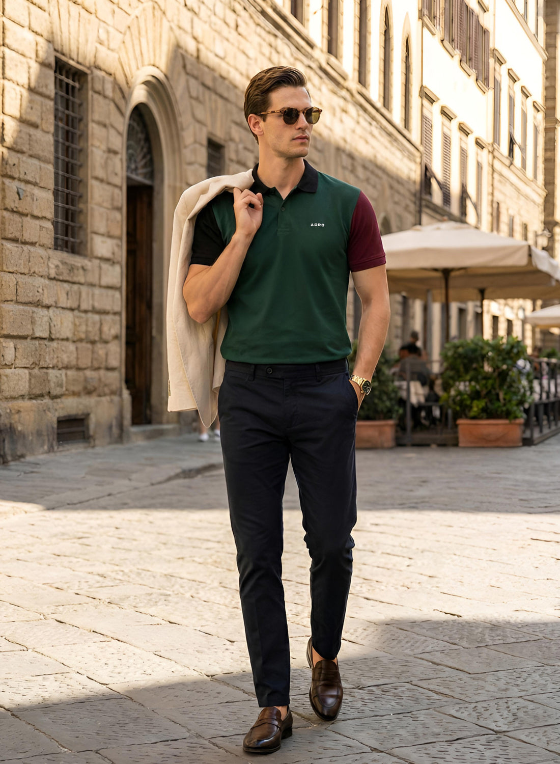 Adro Multicolour Polo T Shirt