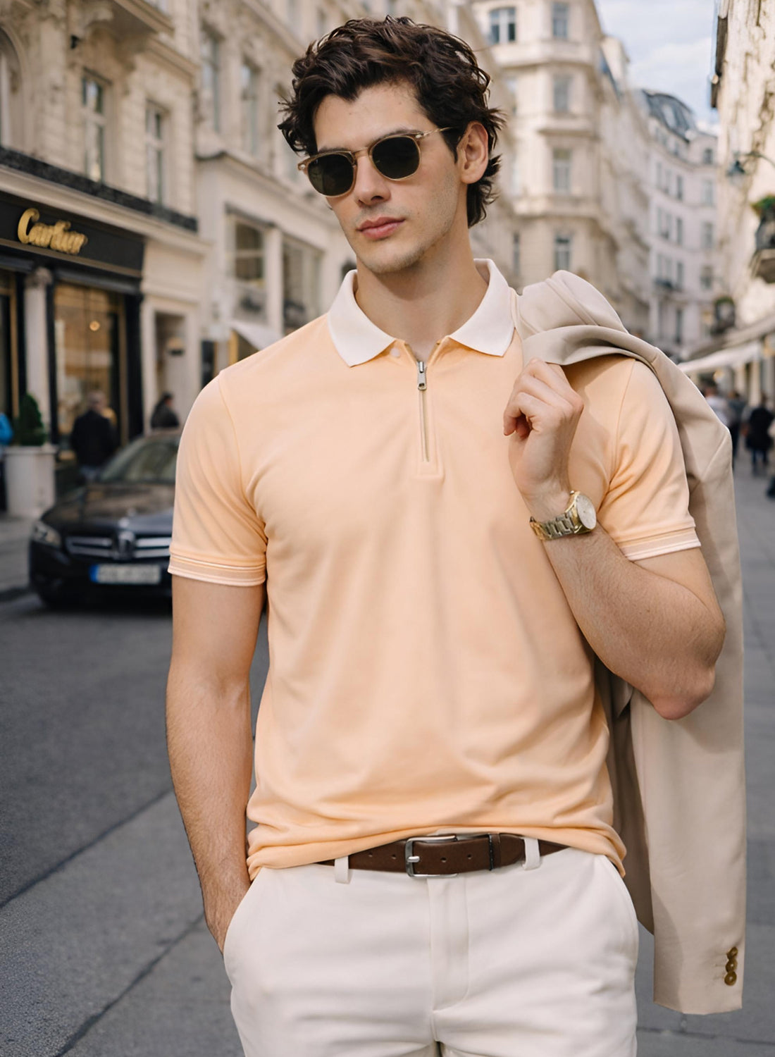 Adro Cotton Polo T Shirt for men