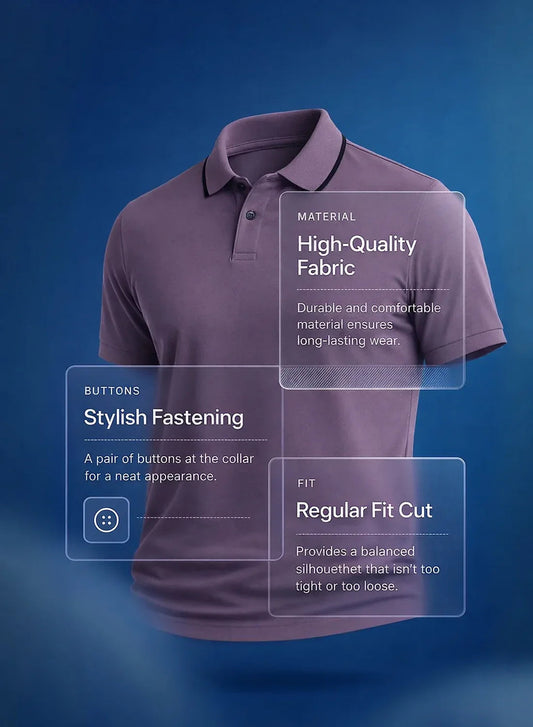 ADRO Mens Polo TShirt | Airtex Cotton Matty Fabric | Regular Fit | Breathable, Durable & Premium Casual Solid Polo T-Shirt for Men