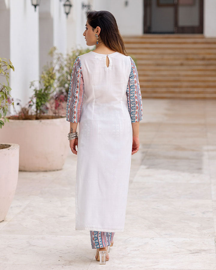 Aftaab Blue Stripe Kurta Set
