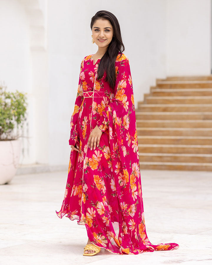 Pink Flora Suit