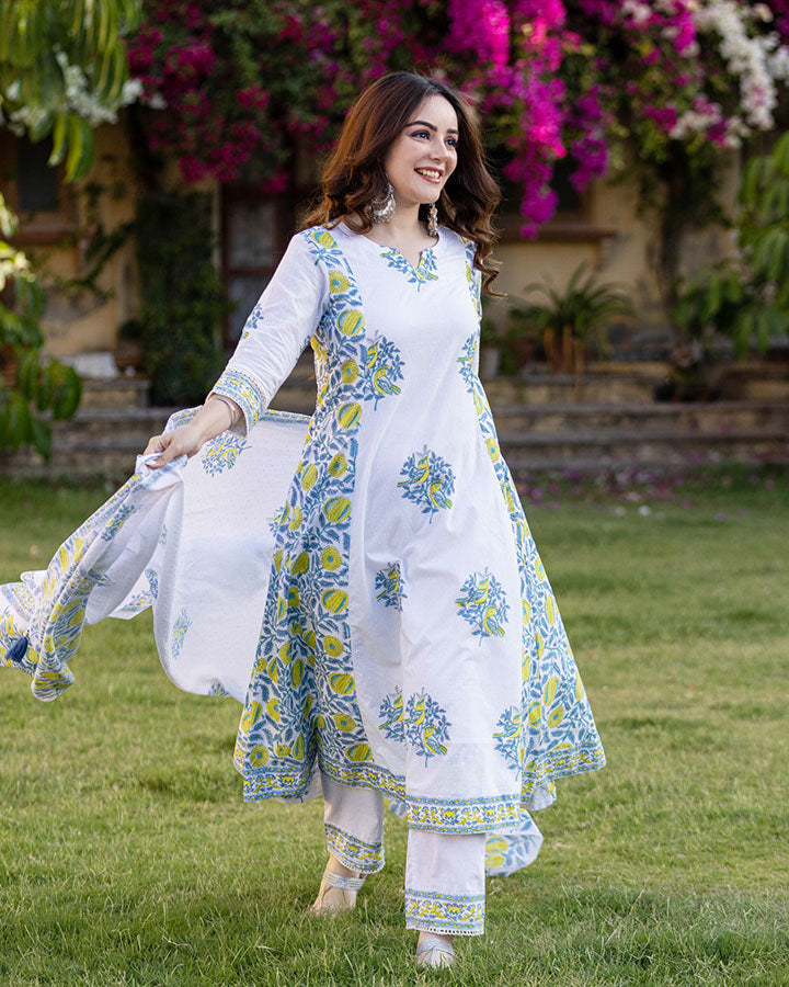 BIRDY BLOCK PRINT SUIT SET