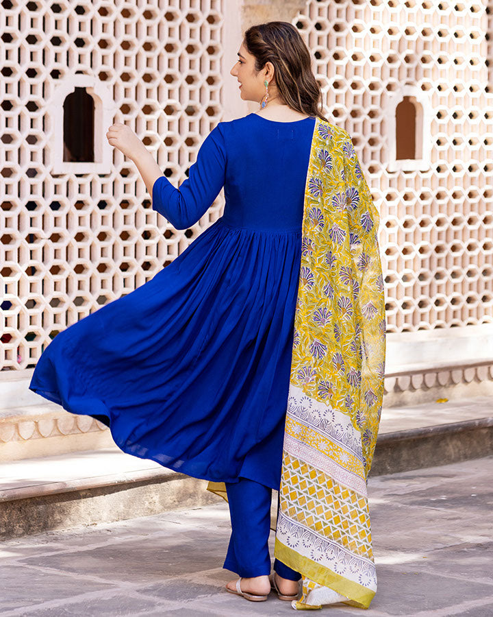 COBALT BLUE SUIT SET