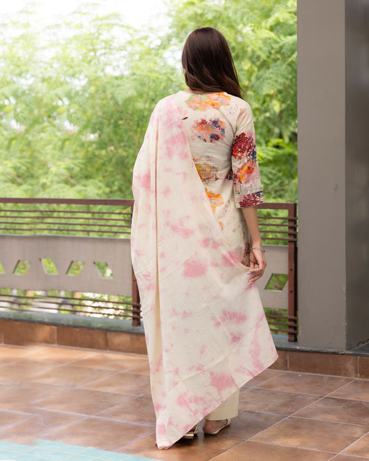 Blush Bloom Cotton Suit Set