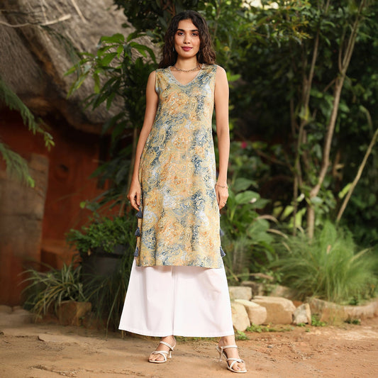 Rustic Tassel Kurta Set