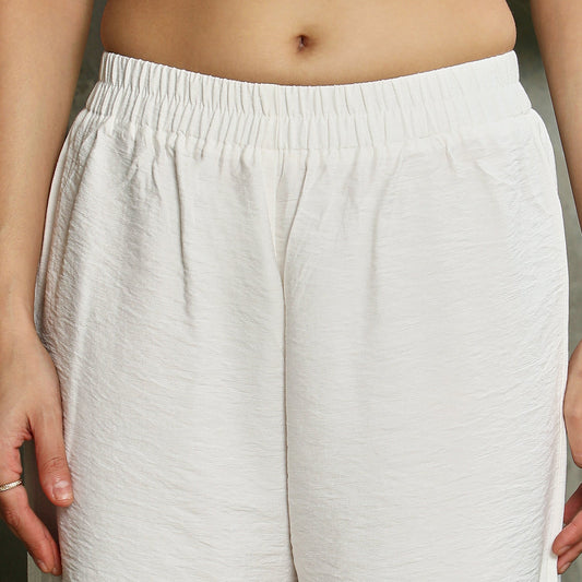 Contrast Swirl Kurta Set