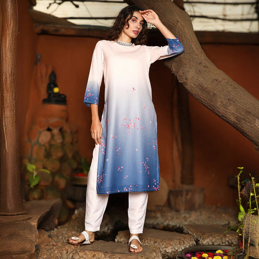 Ombre Floret Kurta Set