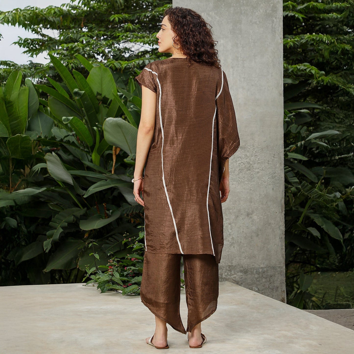 Asymmetrical Cinch Kurta Set