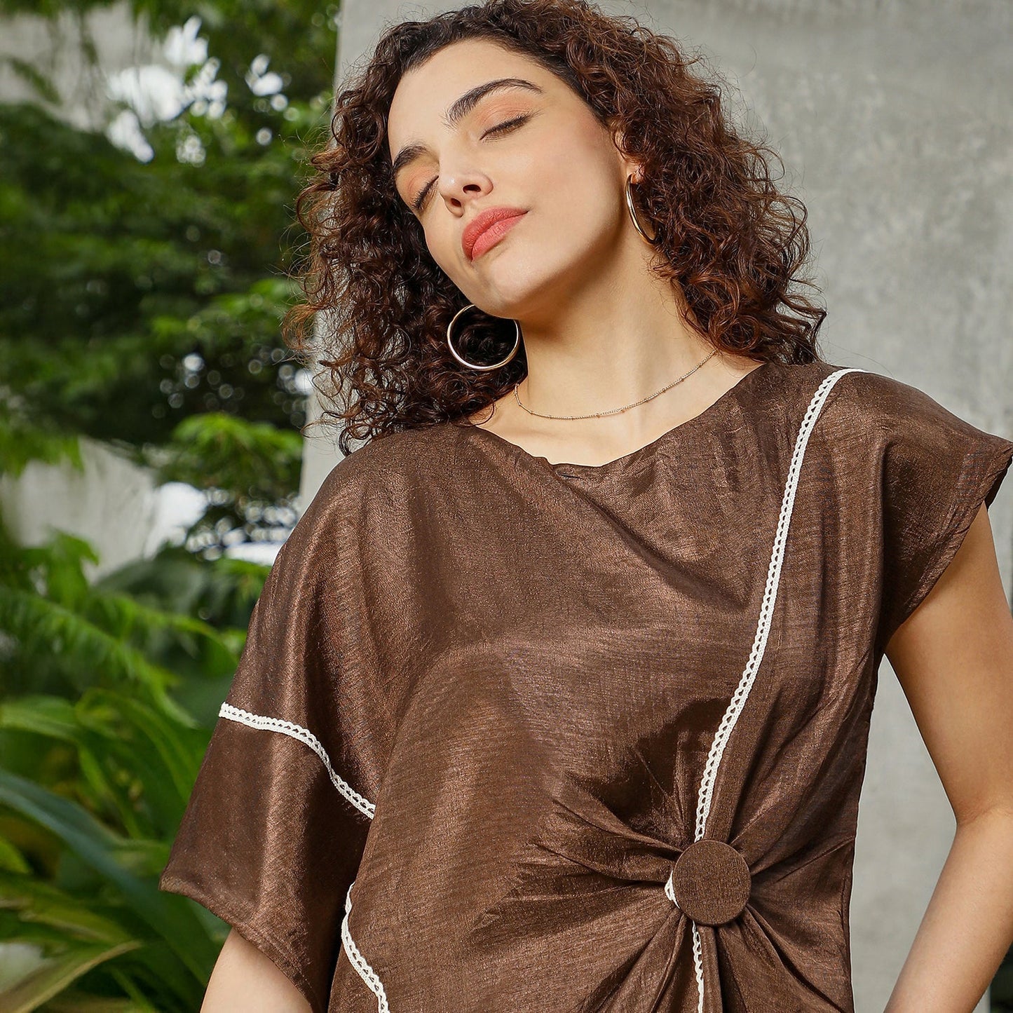 Asymmetrical Cinch Kurta Set