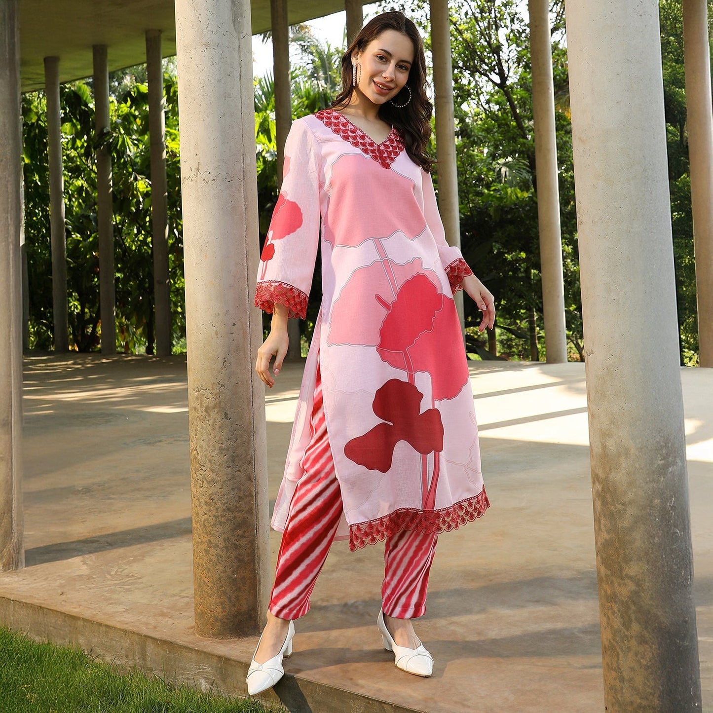 Fleur Imprint Kurta Set
