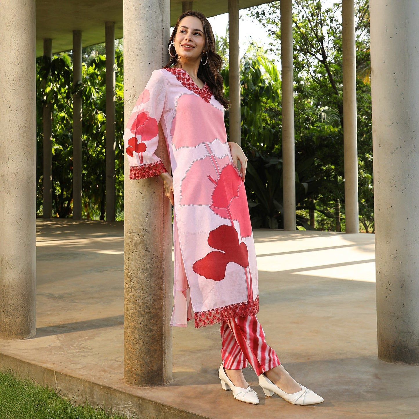 Fleur Imprint Kurta Set