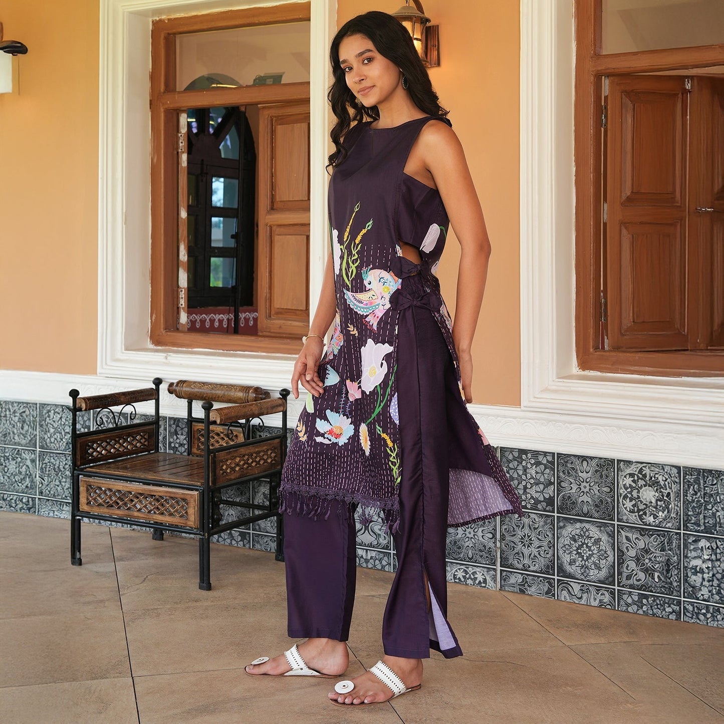Edena Mural Kurta Set