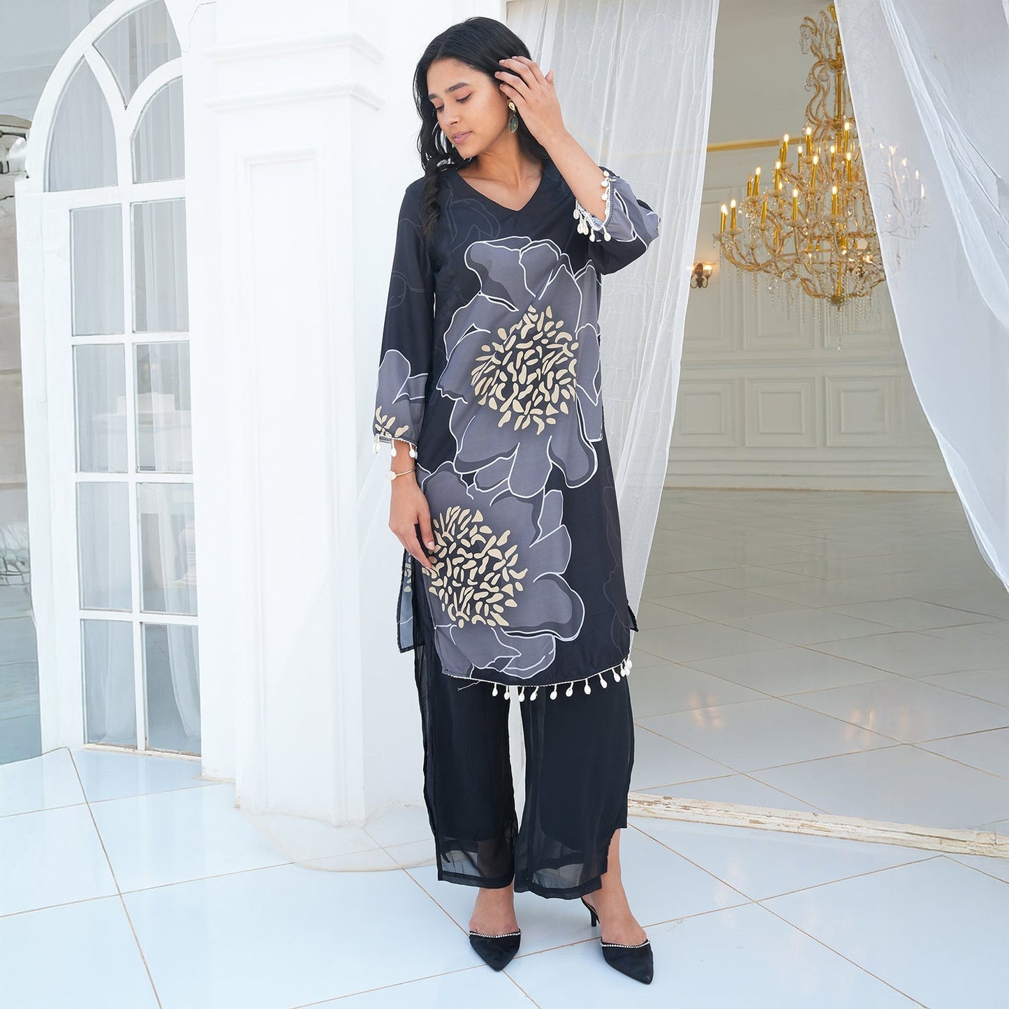 Grandiflora Imprint Kurta Set