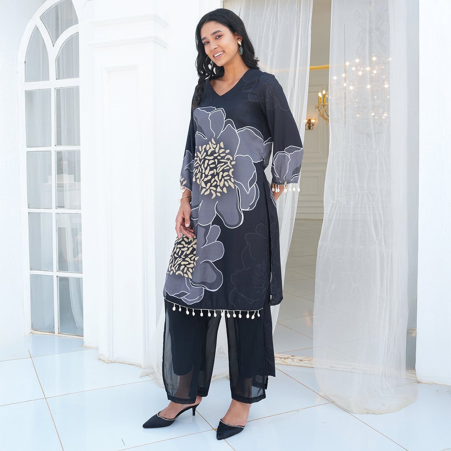 Grandiflora Imprint Kurta Set