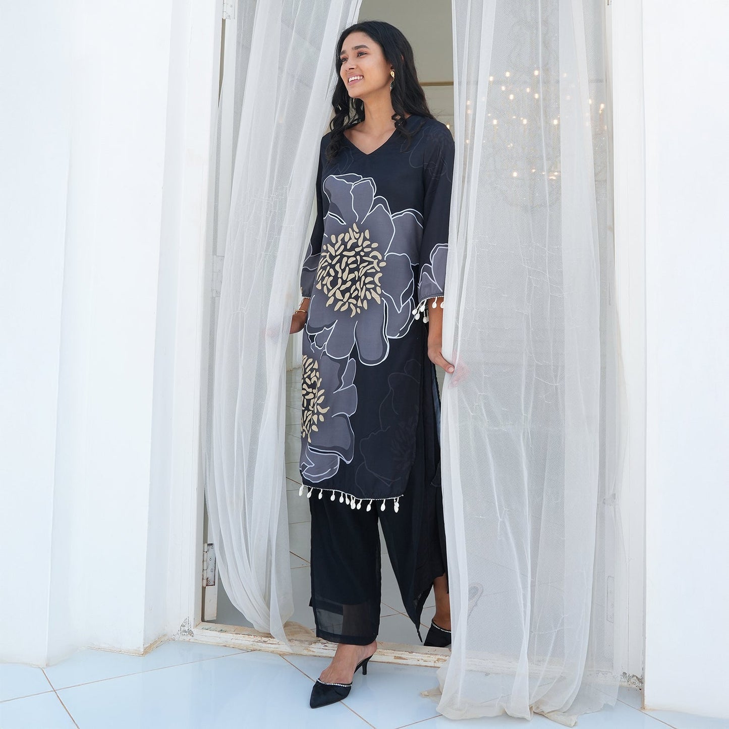 Grandiflora Imprint Kurta Set