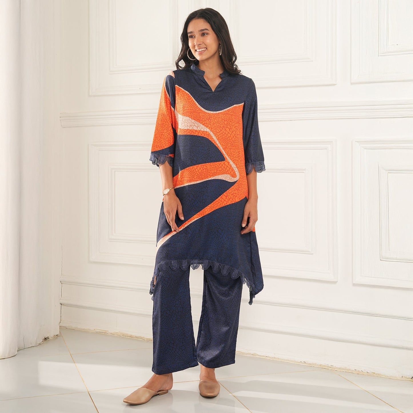 Flowing Petalia Kurta Set