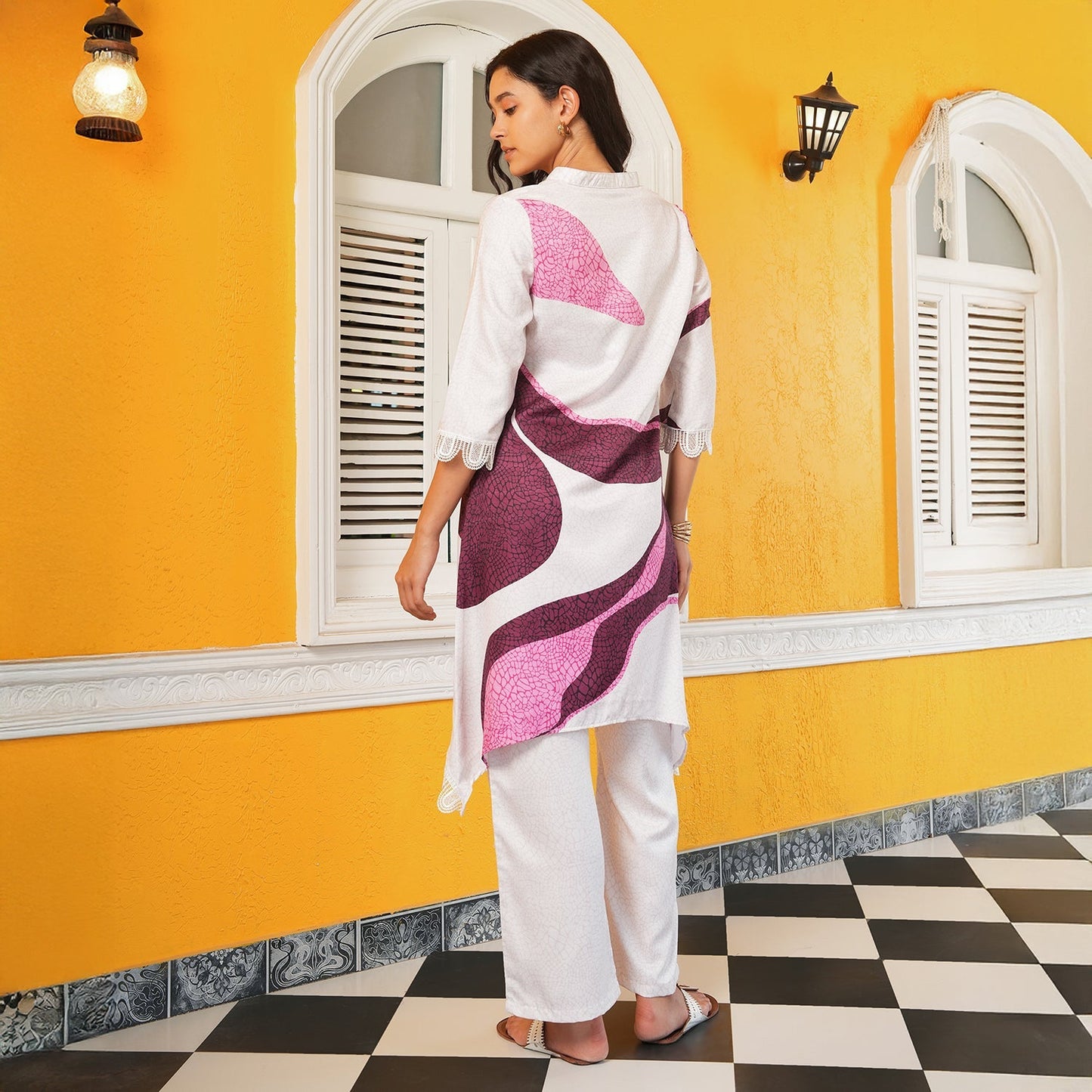 Flowing Petalia Kurta Set