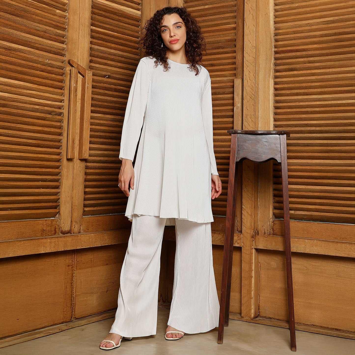 Accordian Kurta Set
